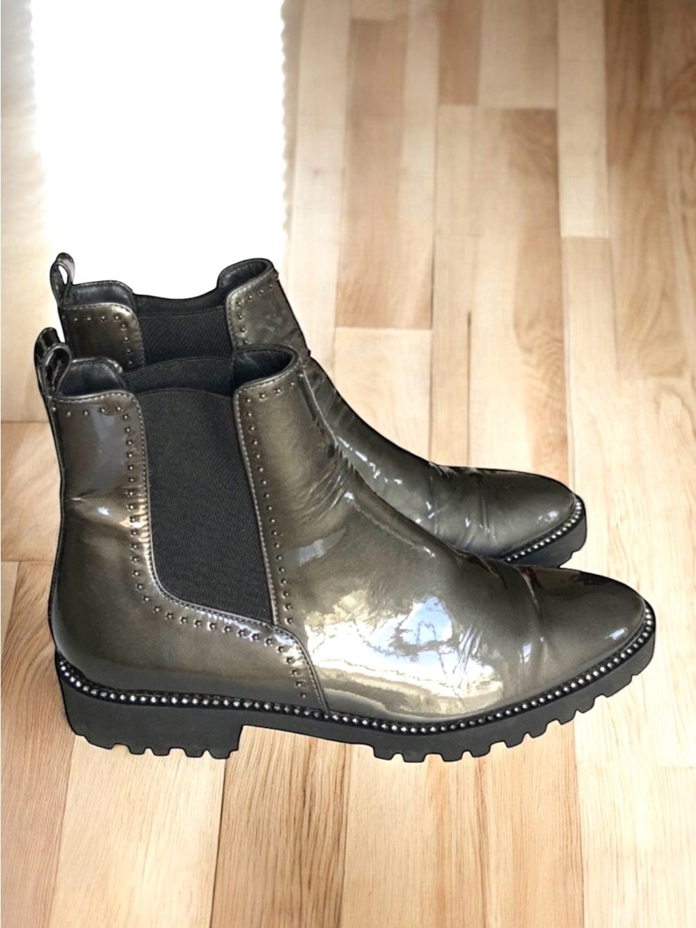 Konstantin Starke Booties Patent Leather Ankle Boots